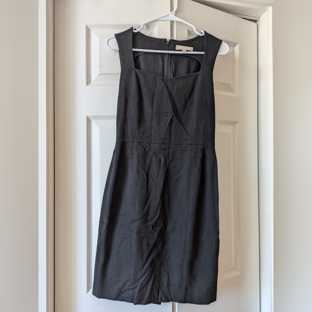 Banana Republic Sweetheart Neck Black Dress